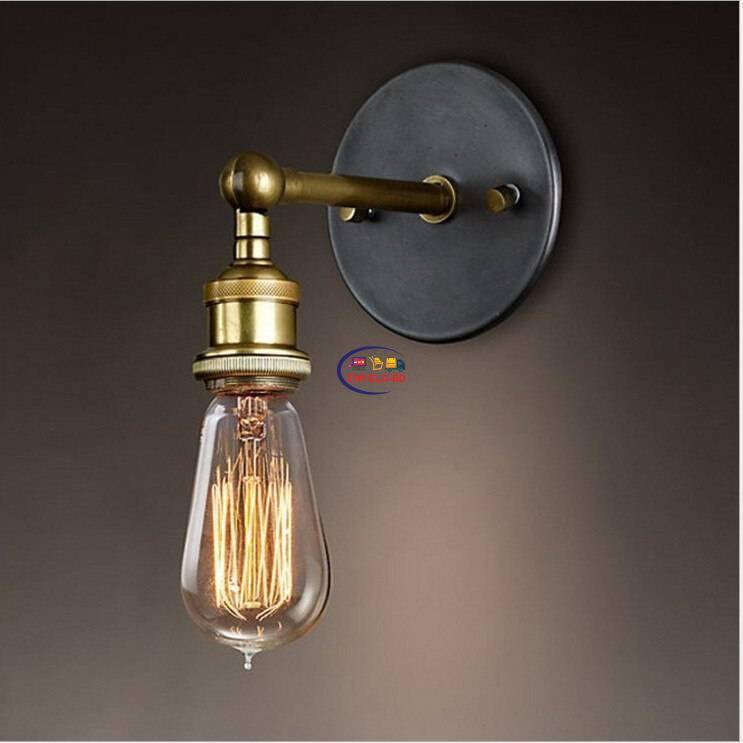 Retro Industrial Wall Lamp Iron Bronze Wall Lights E27 Screw for Living Room Bedroom Decor Home Led Wall Sconce Light Vintage