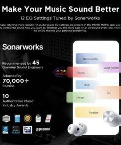 Enfield-bd.com Gadget Wireless Earbuds 1More Pistonbuds Pro TWS Earbuds Wireless Earbuds Triple ANC Bluetooth 5.2 Headphones 12 Music EQ Earphones 30 Hours Battery Headset