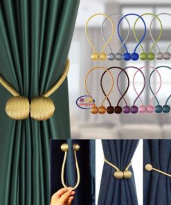 Enfield-bd.com Home & Living 2pc Magnetic Curtain Buckle Holder Tieback Window Accessories Curtain Decorative Curtain Tiebacks 