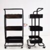 Enfield-bd.com Home & Living 3 Tier Trolley Kitchen Rack With Wheel Storage Organizer Rack Movable Bathroom Multi-Layer Bathroom Baby Storage Rack