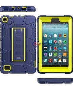 Enfield-bd.com Gadget Cases & Screen Protector Amazon Fire 7 2019 9th Generation Case Kids Safe Full Protective Silicone Shockproof Kickstand Cover Funda Coque + Stylus Pen 