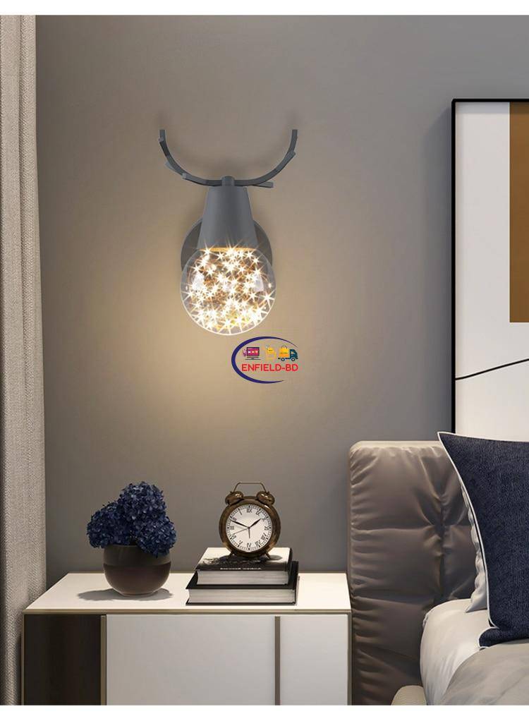 Bright Nordic Simple New Modern LED Wall Lamps Living Study Room Bedroom Bedside Corridor Aisle Apartment Lights Indoor Lighting