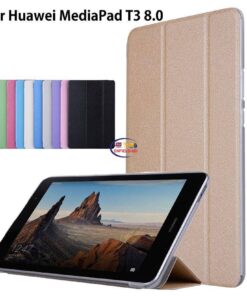 Enfield-bd.com Gadget Cases & Screen Protector Case For Huawei MediaPad T3 8.0″ KOB-L09 KOB-W09 Cover Tablet PU Leather Flip Folding Folio Case For Honor Play Pad 2 8.0 