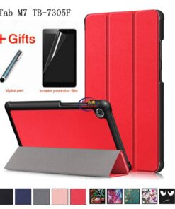 Enfield-bd.com Gadget Cases & Screen Protector Case For Lenovo Tab M7 Tb-7305x Tb-7305i Tb-7305f Smart Cover Slim Magnetic Folding Stand For Lenovo Tab M7(1st/2nd/3rd Gen) 