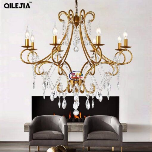 Tools & Home Improvement Tools & Machinary Chandeliers Country Art European Style Characteristic Personality Living Room Bedroom Dining Room Cafe Crystal Chandeliers Enfield-bd.com
