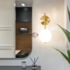 Enfield-bd.com Tools & Home Improvement Tools & Machinary Indoor wall Lamp Bedroom Living Room Bathroom Sofa Bedside glass wall light Electroplating Craft luminary home decoration lamp