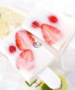Enfield-bd.com Home & Living Premium Quality Ice cream Mold 4 Cell Food Safe Silicone Frozen Ice Cube Molds Popsicle Maker DIY Homemade Freezer Lolly Mould With Free Sticks