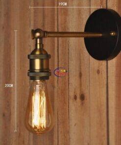 Enfield-bd.com Tools & Home Improvement Tools & Machinary Retro Industrial Wall Lamp Iron Bronze Wall Lights E27 Screw for Living Room Bedroom Decor Home Led Wall Sconce Light Vintage