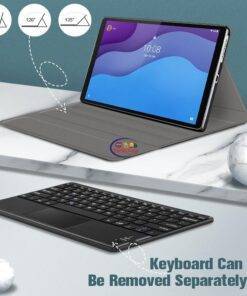 Enfield-bd.com Gadget Cases & Screen Protector Soft Keyboard Case for Lenovo Tab M10 HD 2nd Gen with Touchpad Case for TB-X306F TB-X306X 10.1″ 202 Tablet Cover
