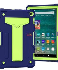 Enfield-bd.com Gadget Cases & Screen Protector Tablet Case for Amazon Kindle Fire HD 8 HD8 Plus 2020 Kids Safe Heavy Full Protective Shockproof Silicone Cover Kickstand Case 