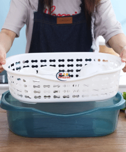 Enfield-bd.com Home & Living Kitchen Household With Cover Bowl Rack Plastic Cabinet Mounted Tableware Storage Box Put Bowl Box Drain Rack Dish Rack