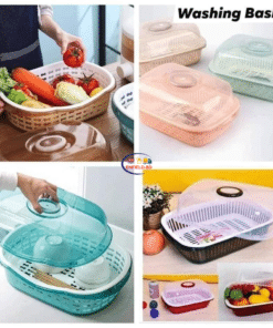 Enfield-bd.com Home & Living Kitchen Household With Cover Bowl Rack Plastic Cabinet Mounted Tableware Storage Box Put Bowl Box Drain Rack Dish Rack 