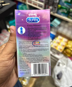 Enfield-bd.com Sexual Wellness Original Durex Extra Ribbed 10 Condoms Ultra Thin Lubricated