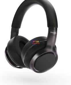 Enfield-bd.com Earphones / Headset Original PHILIPS H9505 Hybrid Active Noise Canceling (ANC) Over Ear Wireless Bluetooth Pro-Performance Headphones | Black 