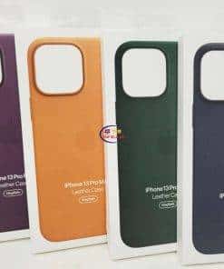 Enfield-bd.com Cases & Screen Protector Apple Official Leather Case Purple Green Brown with MagSafe for 13 Pro Max Color: Purple 