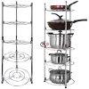 Enfield-bd.com Kitchen & Dining 5 Layer Kitchen Steel Pot Rack Multi-function Rack Holders