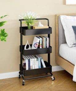 Enfield-bd.com Kitchen & Dining Foldable 3 Tier kitchen trolley