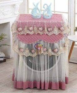 Enfield-bd.com Home & Living Washing Machine Cover Front Loader Lace Ruffles Floral