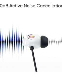 Enfield-bd.com Earphones / Headset REALME BUDS WIRELESS 3 NECKBAND Black White ANC WITH SPATIAL AUDIO 
