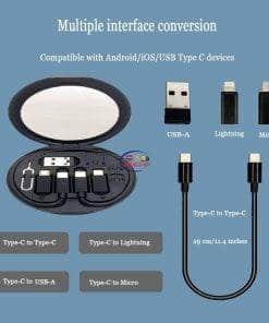 Enfield-bd.com Gadget USB Cable Black White Storage Box