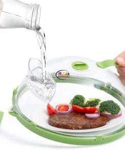 Enfield-bd.com Kitchen & Dining Transparent Microwave Cover Portable Microwave Plate Lid Smooth Surface