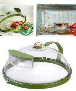 Enfield-bd.com Kitchen & Dining Transparent Microwave Cover Portable Microwave Plate Lid Smooth Surface