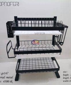 Enfield-bd.com Kitchen & Dining Premium 3 Tier Kitchen Rack Commercial Stainless Steel Plate 