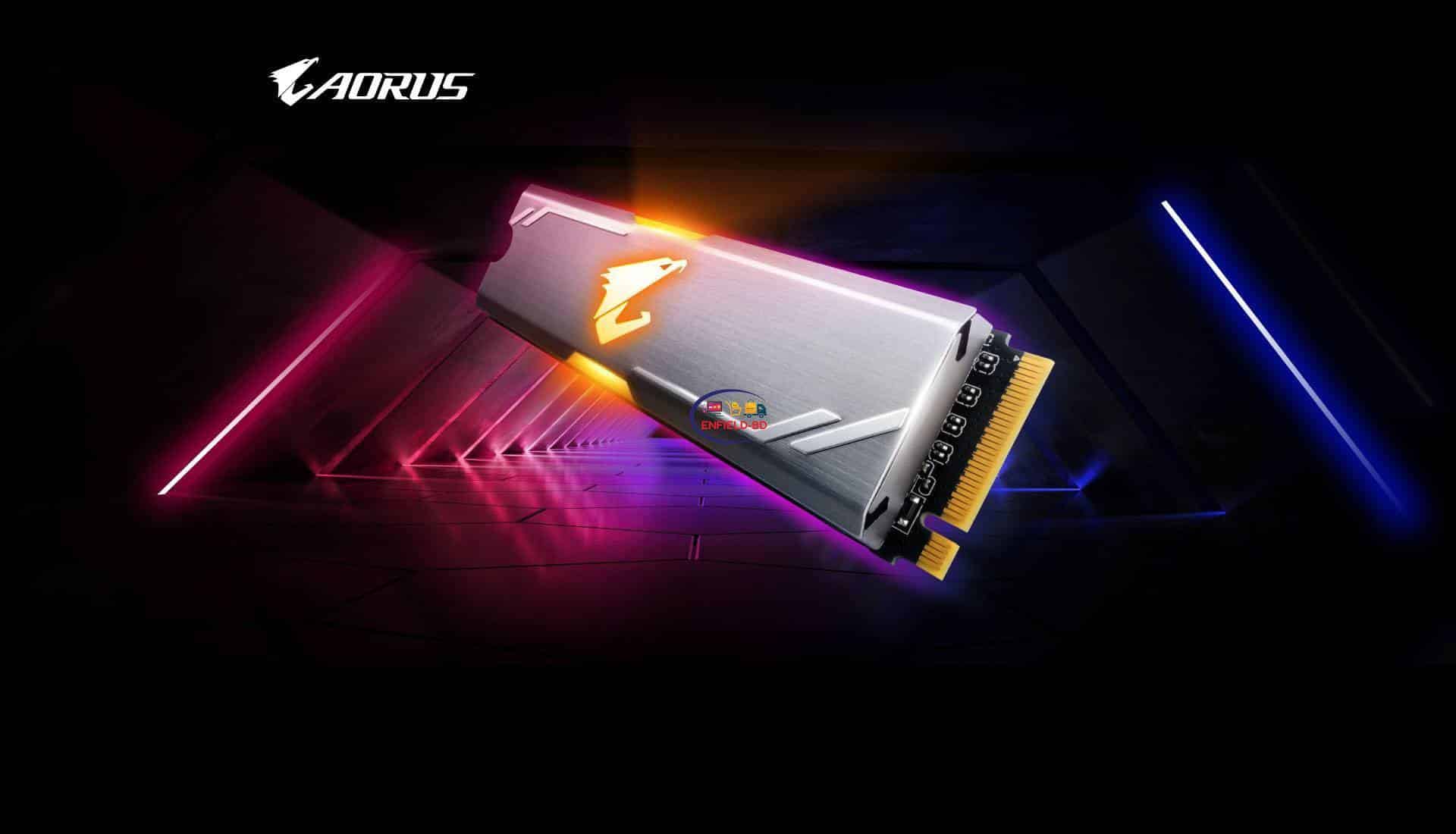 Original Gigabyte SSD 256GB Aorus RGB M.2 NVMe