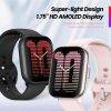 Amazfit Active Bluetooth Calling Smart Watch | Petal Pink Midnight Black Smart Watch
