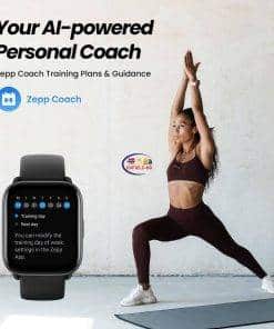 Amazfit Active Bluetooth Calling Smart Watch | Petal Pink Midnight Black Smart Watch 