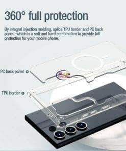 Nillkin Transparent Case Nature TPU Pro Magnetic Samsung Galaxy S24 Ultra Cases & Screen Protector