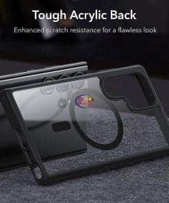 ESR Classic Hybrid Case HaloLock Samsung Galaxy S23 Ultra | CLEAR BLACK Cases & Screen Protector