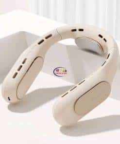 JJISULIFE FA35 PRO Bladeless Portable Neck Fan | Off White Earphones / Headset 
