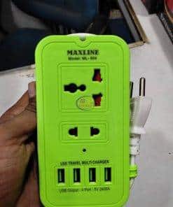 Maxline Ml-604 4 USB Power Strip Fast Charging Multiplug | White Power Strips 