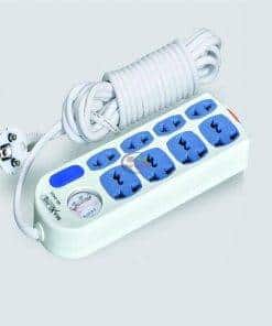 Maxline ML Q455 Extension Multiplug 2 Pin 4 Port 10 Meter Cable | White Power Strips