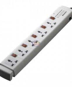 Huntkey PZC504 Five Ports 3 Line Power Strip Surge Protection | White Power Strips
