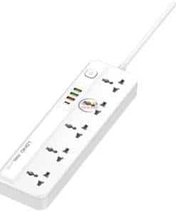 LDNIO SC5415 5 AC Universal Power Strip | White Power Strips