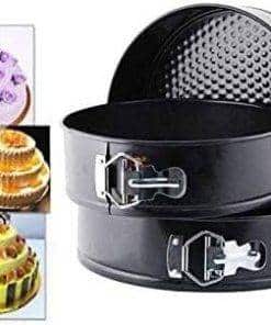 Generic Round Shape Cake Mould 3 Pieces | Black Kitchen & Dining 