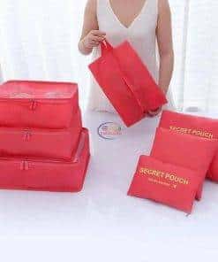 6 Pockets Clear Hanging Purse Handbag Storage Organizer Closet Rack Smart Watch