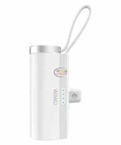 WiWU Wi-W026 Capsule Mobile Power Bank Mini USB-C Portable Charger | White Power Banks