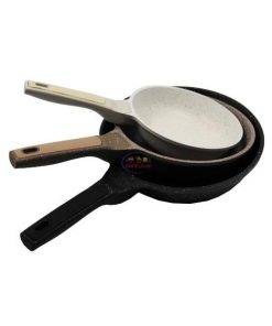 FESSLE Marble Induction Bottom Fry Pan – Set of 3pcs Kitchen & Dining 