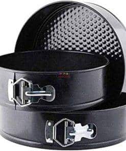 Generic Round Shape Cake Mould 3 Pieces | Black Kitchen & Dining 