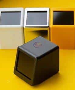 LCD Digital SmartWiFi Small Clock Weather Desktop Sensor Outdoor| yellow Smart Watch 