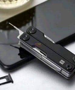 Huohou Mini Multi-Function Pocket Folding Stainless Steel Knife | Black Others