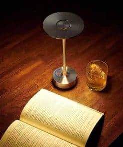 Modern Dimmable Led Desk lamp Electroplated Aluminium Cordless | Copper Home & Living 