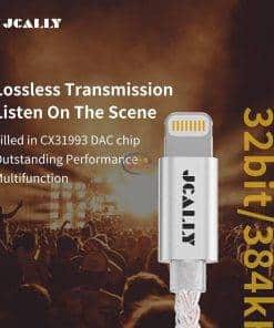 JCALLY JM7L Lightning To 3.5mm Digital Audio DAC AMP | Silver Others 