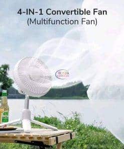 Jisulife Multifunctional Rechargeable Fan FA37 Portable 4 in 1 | White Home & Living