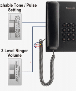 Panasonic KX-TS500MX Telephone Set Without Display | Black Others
