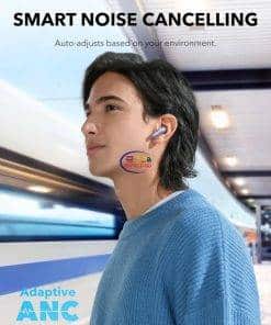 ANKER Soundcore P40i Smart Noise Cancelling Wireless Earbuds | Purple Earphones / Headset