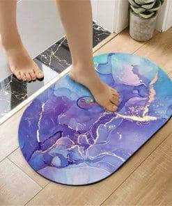 YLYAJY Absorbent Bath Mat Quick Drying Bathroom Carpet | Purple Home & Living
